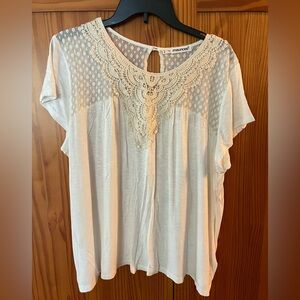 Maurices Embroidery Accent Blouse